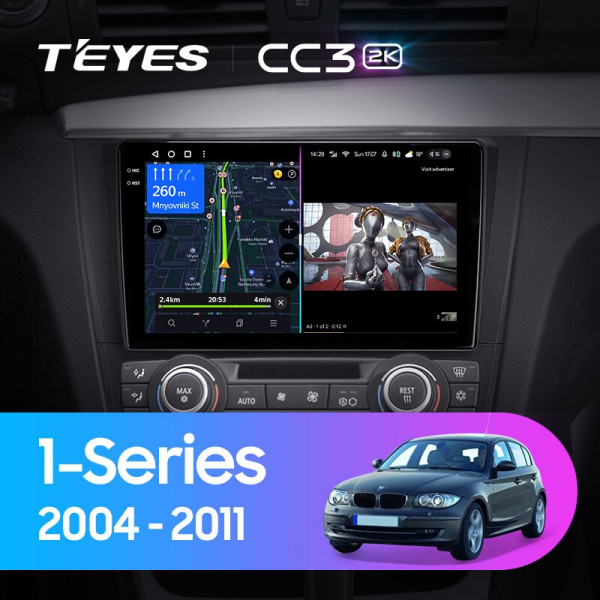 Teyes CC3 2K BMW 1 E88 E82 E81 E87 2004-2011 9" Штатна магнітола