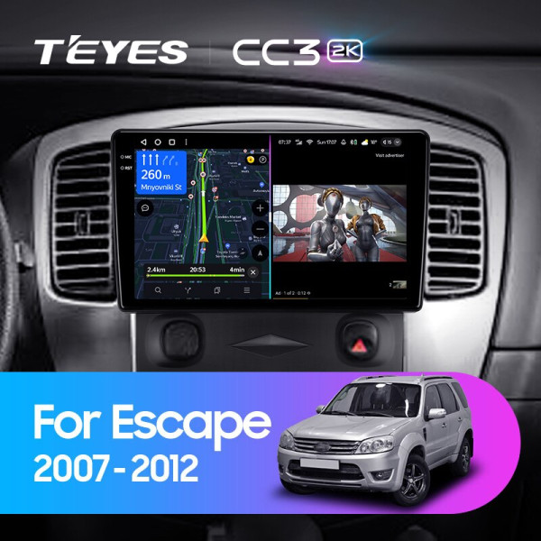 Teyes CC3 2K Ford ESCAPE 2007-2012 9" Штатная магнитола