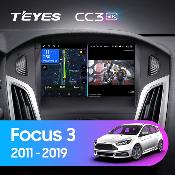 Teyes CC3 2K Ford Focus 3 Mk 3 2011-2019 9" Штатная магнитола