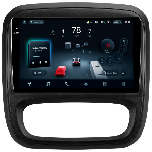 Штатна магнітола Teyes CC4 8+128 Gb Renault Trafic 3 2014-2021 / Opel Vivaro B 2014-2018 9" 2k (L1)