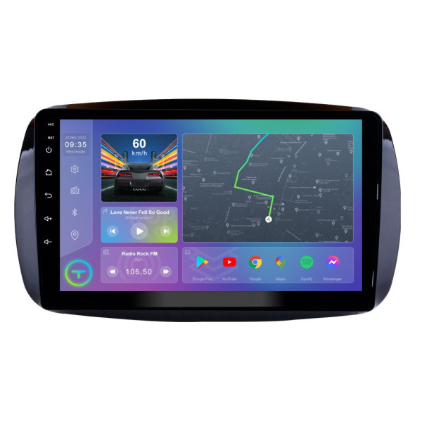 Штатна магнітола Torssen Smart ForTwo 3 18+ NF9 Carplay