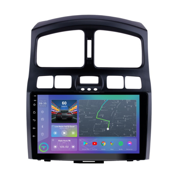 Штатна магнітола Torssen Hyundai Santa Fe 00-12 / Jac S1 07-13 NF9 Carplay