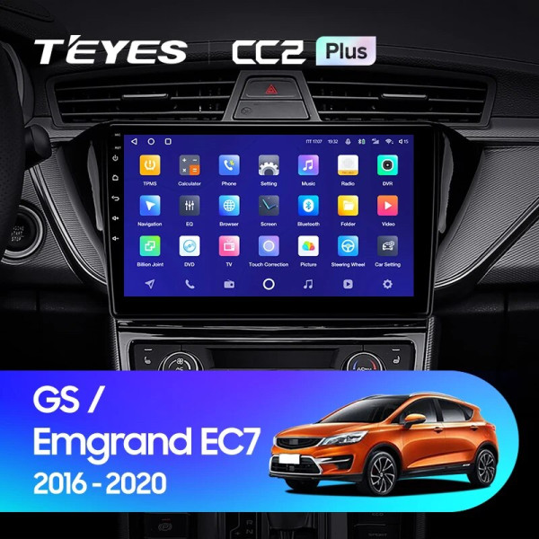 Teyes CC2 PLUS Geely Emgrand EC7 1 2016-2018 10" Штатна магнітола