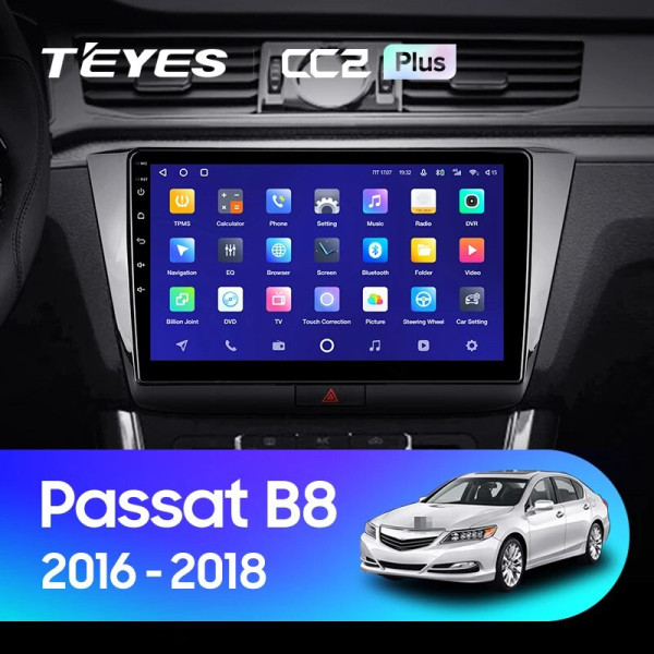 Teyes CC2 PLUS Volkswagen Passat B8 2014-2022 10" Штатная магнитола