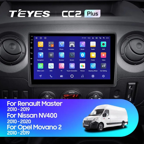 Teyes CC2 PLUS Renault Master, Nissan NV400, Opel Movano 2010-2020 10" Штатна магнітола