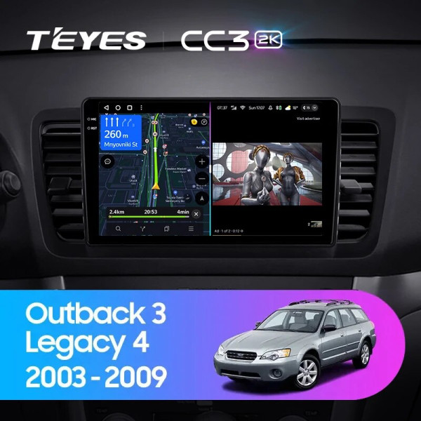 Teyes CC3 2K Subaru Outback 3 Legacy 4 2003-2009 9" Штатна магнітола