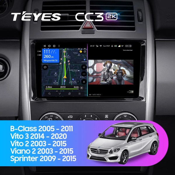 Teyes CC3 2K Mercedes Vito (W639), Viano (W639) 2003-2015 10" Штатная магнитола