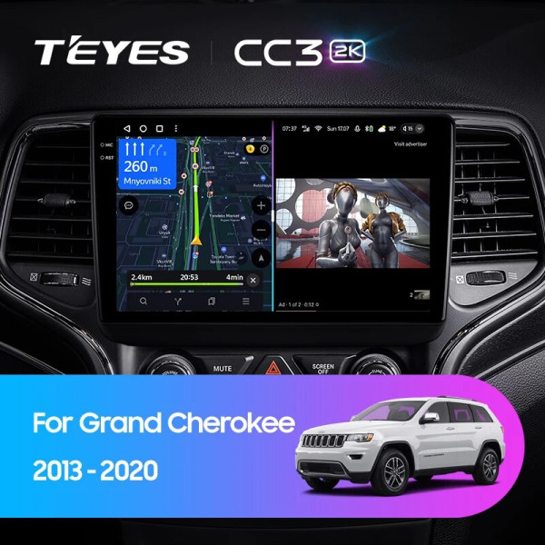 Teyes CC3 2K Jeep Grand Cherokee WK2 2013-2020 9" Штатная магнитола