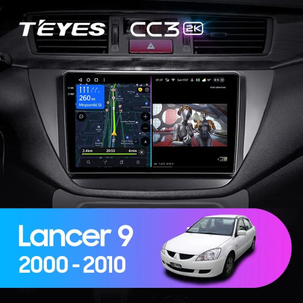 Teyes CC3 2K Mitsubishi Lancer 9 CS 2000-2010 9" Штатная магнитола