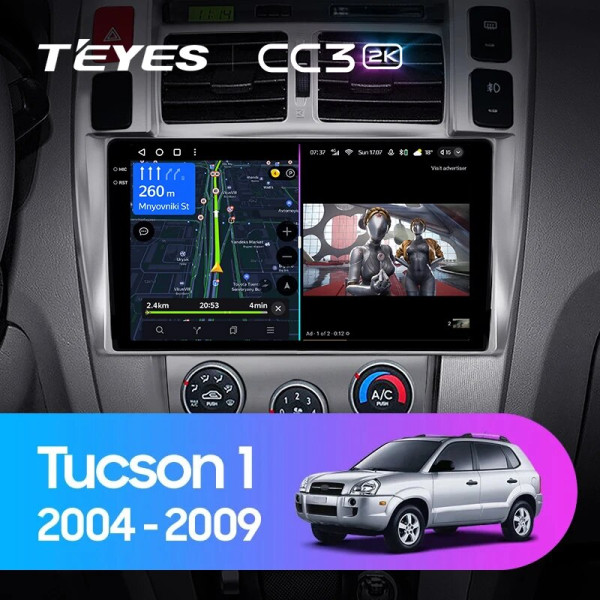 Teyes CC3 2K Hyundai Tucson 1 2004-2009 10" Штатная магнитола
