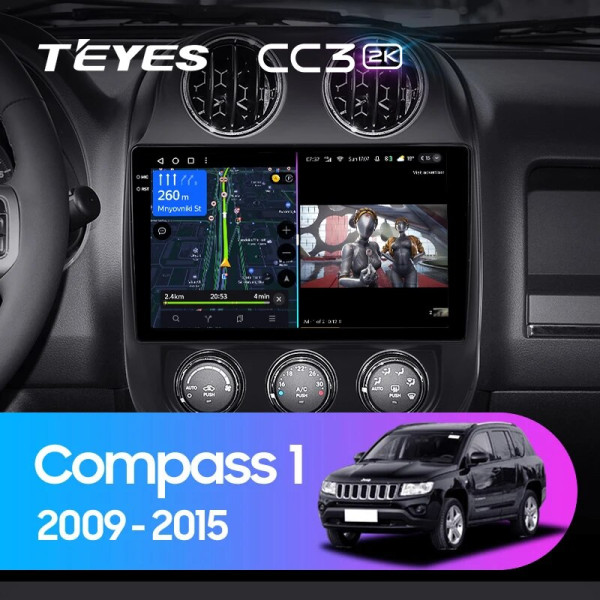 Teyes CC3 2K Jeep Compass 1 MK 2009-2015 10" Штатная магнитола
