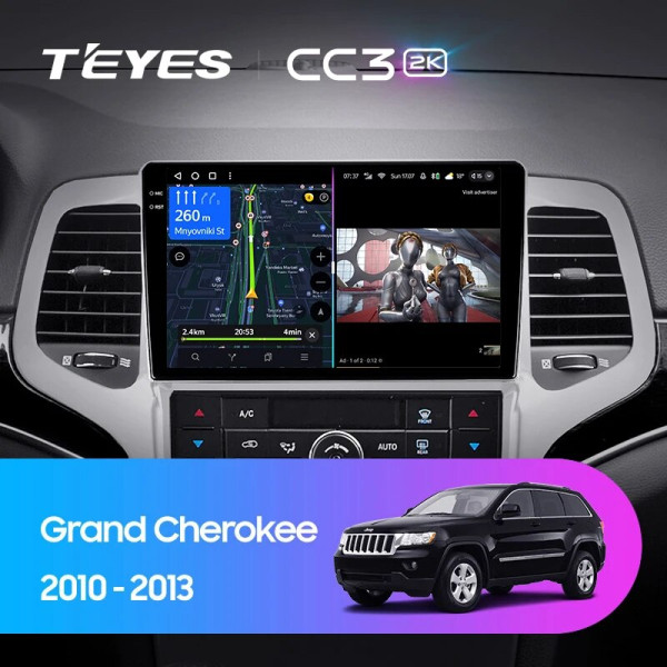 Teyes CC3 2K Jeep Grand Cherokee WK2 2010-2013 9" Штатная магнитола