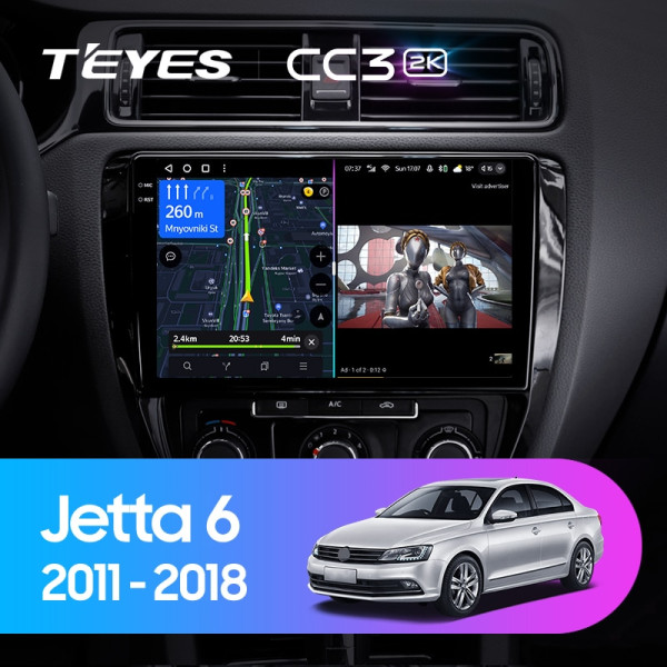 Teyes CC3 2K Volkswagen Jetta 6 2011-2018 10" Штатна магнітола Teyes CC3 2K Volkswagen Jetta 6 2011-2018 10" Штатна магнітола