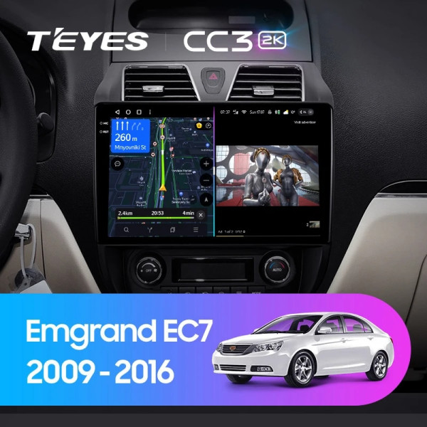 Teyes CC3 2K Geely Emgrand EC7 1 2009-2016 10" Штатная магнитола
