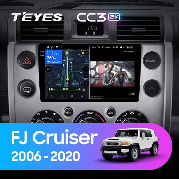 Teyes CC3 2K Toyota FJ Cruiser J15 2006-2020 9" Штатна магнітола