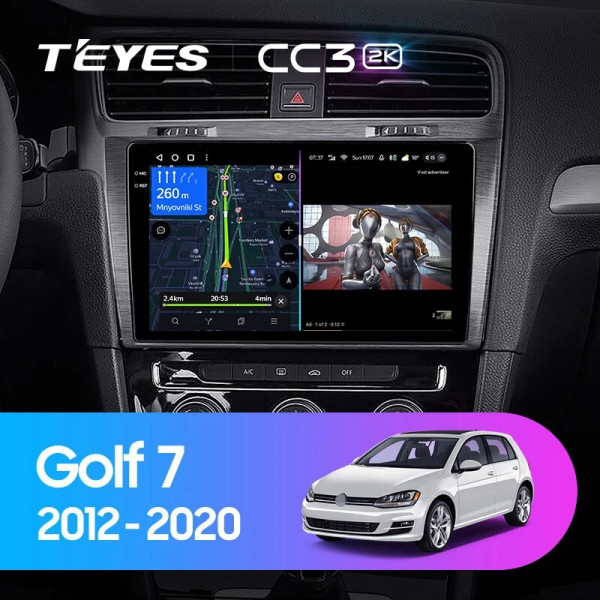 Teyes CC3 2K Volkswagen Golf 7 MK7 2012-2020 10" Штатна магнітола Teyes CC3 2K Volkswagen Golf 7 MK7 2012-2020 10" Штатна магнітола