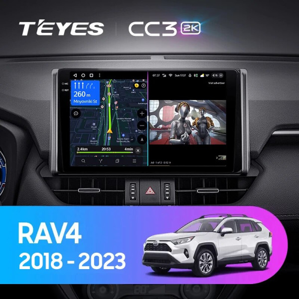 Teyes CC3 2K Toyota RAV4 5 XA50 (1 Din) 2018-2023 10" Штатна магнітола Teyes CC3 2K Toyota RAV4 5 XA50 (1 Din) 2018-2023 10" Штатна магнітола