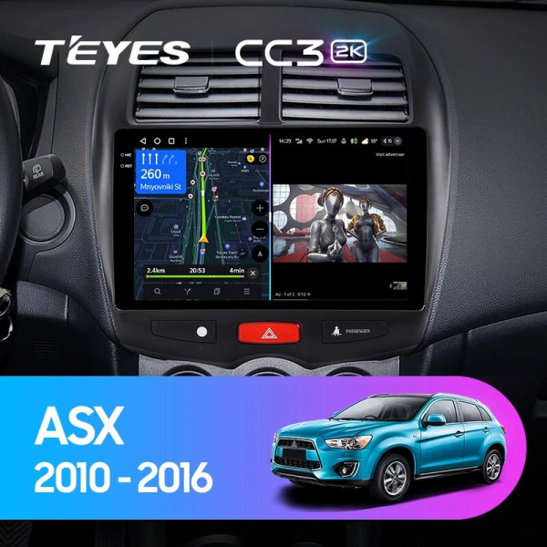 Teyes CC3 2K Mitsubishi ASX 1 2010-2016 10" Штатная магнитола