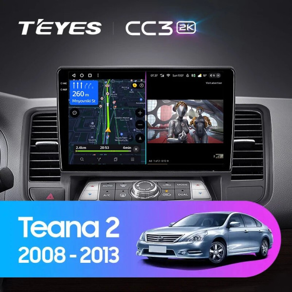 Teyes CC3 2K Nissan Teana J32 2008-2013 10" Штатная магнитола
