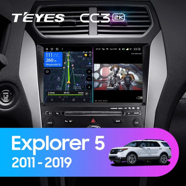 Teyes CC3 2K Ford Explorer 5 2011 - 2019 10" Штатная магнитола