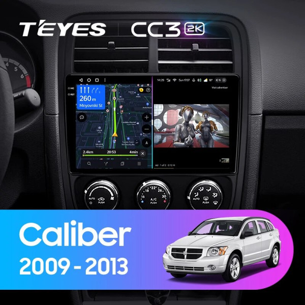 Teyes CC3 2K Dodge Caliber PM 2009 - 2013 9" Штатная магнитола