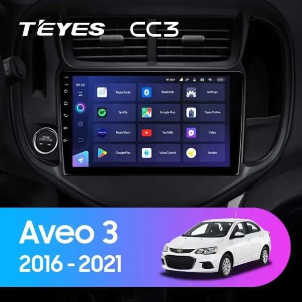 Teyes CC3 Chevrolet Aveo 3 2016-2023 9" Штатна магнітола