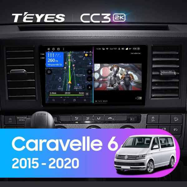 Teyes CC3 2K Volkswagen Caravelle 6 T6.1 T6 2015 - 2020 9" Штатна магнітола Teyes CC3 2K Volkswagen Caravelle 6 T6.1 T6 2015 - 2020 9" Штатна магнітола