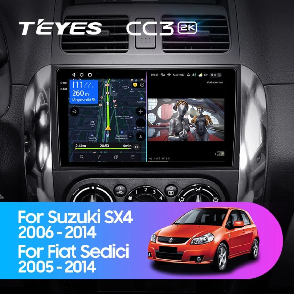 Teyes CC3 2K Suzuki SX4 1 2006-2014 9" Штатна магнітола