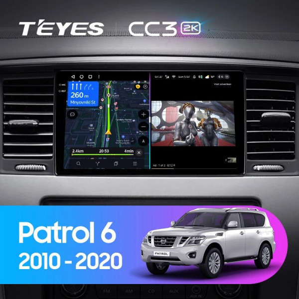 Teyes CC3 2K Nissan Patrol Y62 2010-2020 9" Штатная магнитола