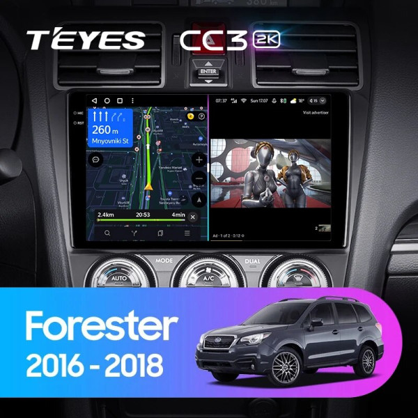 Teyes CC3 2K Subaru Forester SJ 2015-2018 9" Штатна магнітола