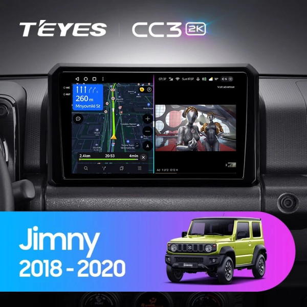 Teyes CC3 2K Suzuki Jimny JB64 2018-2020 9" Штатна магнітола