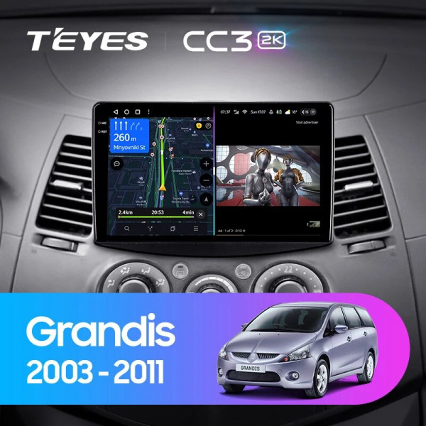 Teyes CC3 2K Mitsubishi Grandis 1 2003-2011 9" Штатная магнитола