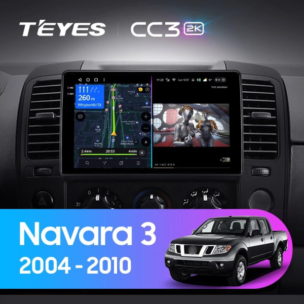 Teyes CC3 2K Nissan Navara 3 D40 2004-2010 9" Штатная магнитола