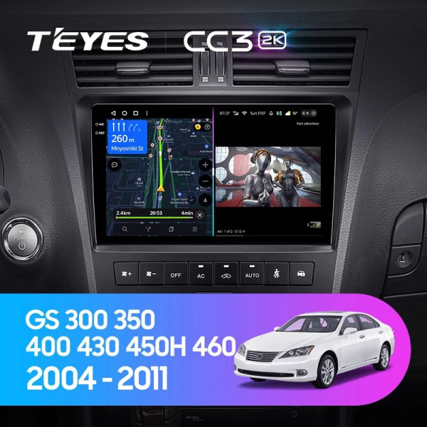 Teyes CC3 2K Lexus GS III 3 300 350 400 430 450H 460 2004-2011 9" Штатная магнитола