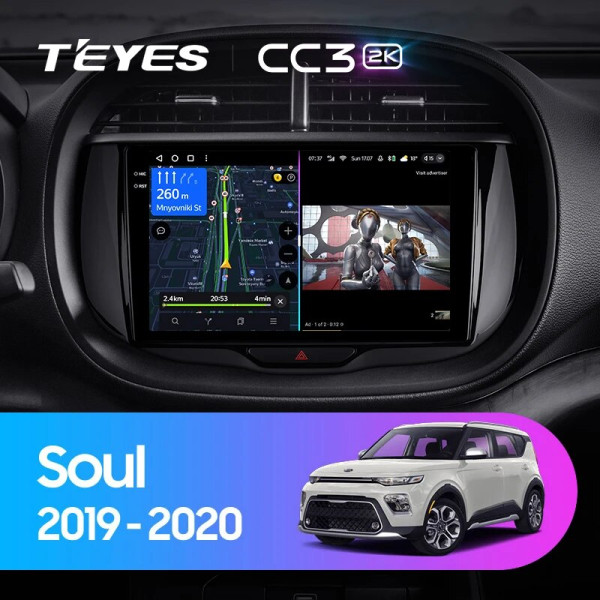 Teyes CC3 2K Kia Soul SK3 2019-2020 9" Штатная магнитола