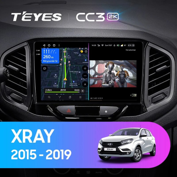Teyes CC3 2K LADA Xray 2015-2019 9" Штатная магнитола
