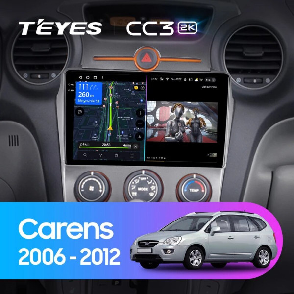 Teyes CC3 2K Kia Carens UN 2006-2012 9" Штатная магнитола