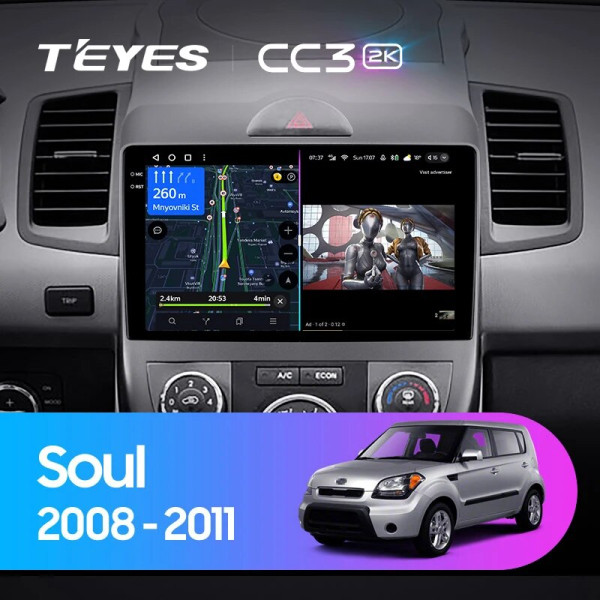 Teyes CC3 2K Kia Soul 1 2008 - 2014 9" Штатная магнитола