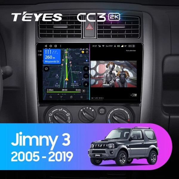 Teyes CC3 2K Suzuki Jimny 3 2005-2019 9" Штатна магнітола