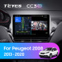Teyes CC3 2K Peugeot 2008 1 208 (1 Din) 2013-2020 10" Штатная магнитола