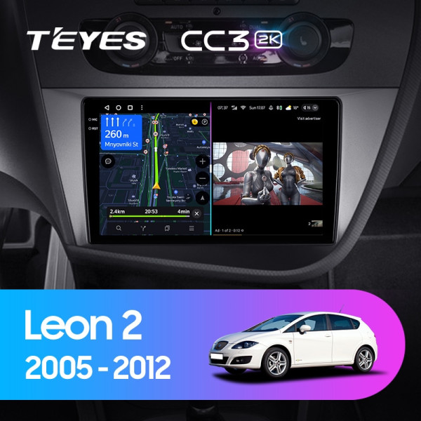 Teyes CC3 2K Seat Leon 2 2005-2012 9" Штатна магнітола