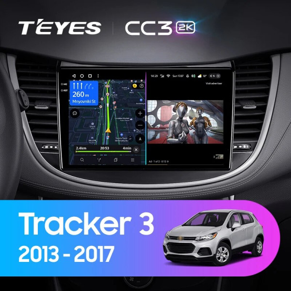 Teyes CC3 2K Chevrolet Tracker 3 (F1) 2013-2017 9" Штатная магнитола