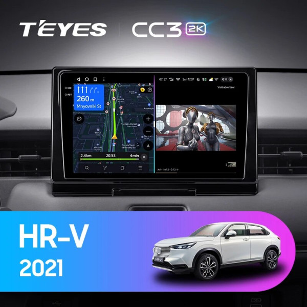 Teyes CC3 2K Honda HR-V RV RZ 2021+ 9" Штатна магнітола