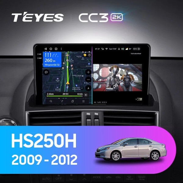 Teyes CC3 2K Lexus HS250H F10 2009-2012 9" Штатная магнитола