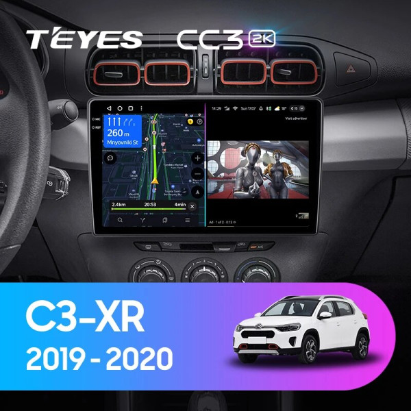 Teyes CC3 2K Citroen C3-XR 2010-2022 10" Штатна магнітола