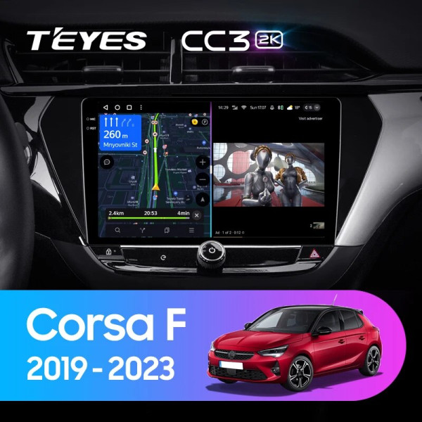 Teyes CC3 2K Opel Corsa F 2019-2023 9" Штатна магнітола