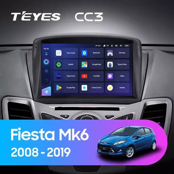 Teyes CC3 Ford Fiesta Mk 6 (Mk6) 2009-2018 9" Штатна магнітола