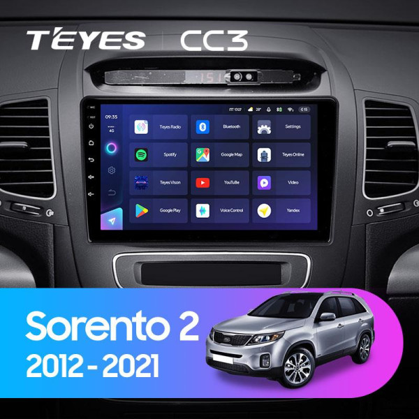 Teyes CC3 Kia Sorento 2 II XM 2012 - 2021 9" Штатна магнітола