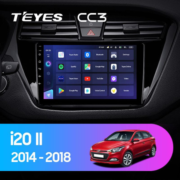 Teyes CC3 Hyundai i20 2 GB 2014-2018 9" Штатна магнітола