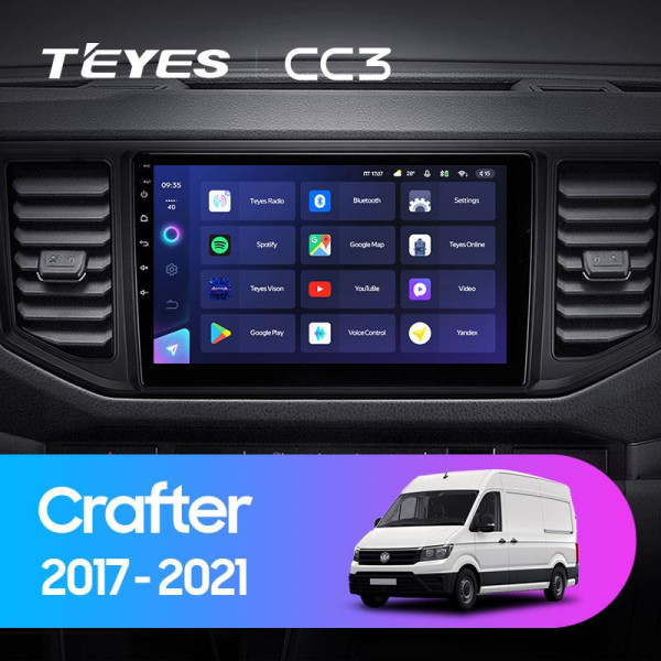 Teyes CC3 Volkswagen Crafter 2017-2021 9" Штатна магнітола